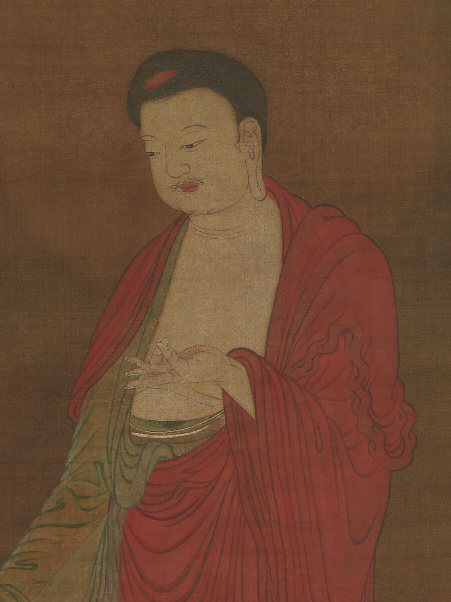 Buddha Amitabha Descending from his Pure Land, Unidentified artist  , active 13th century, Hanging scroll; ink and color on silk, China