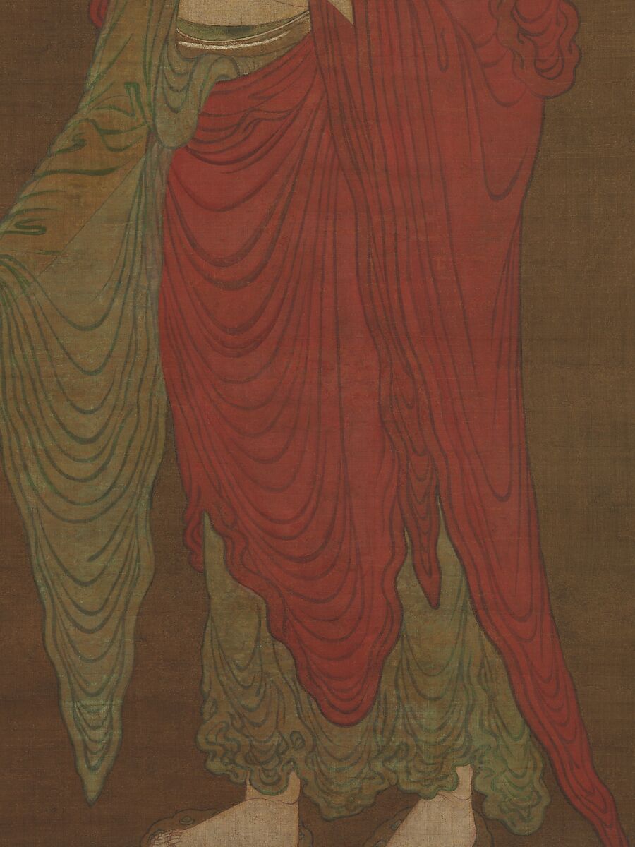 Buddha Amitabha Descending from his Pure Land, Unidentified artist  , active 13th century, Hanging scroll; ink and color on silk, China