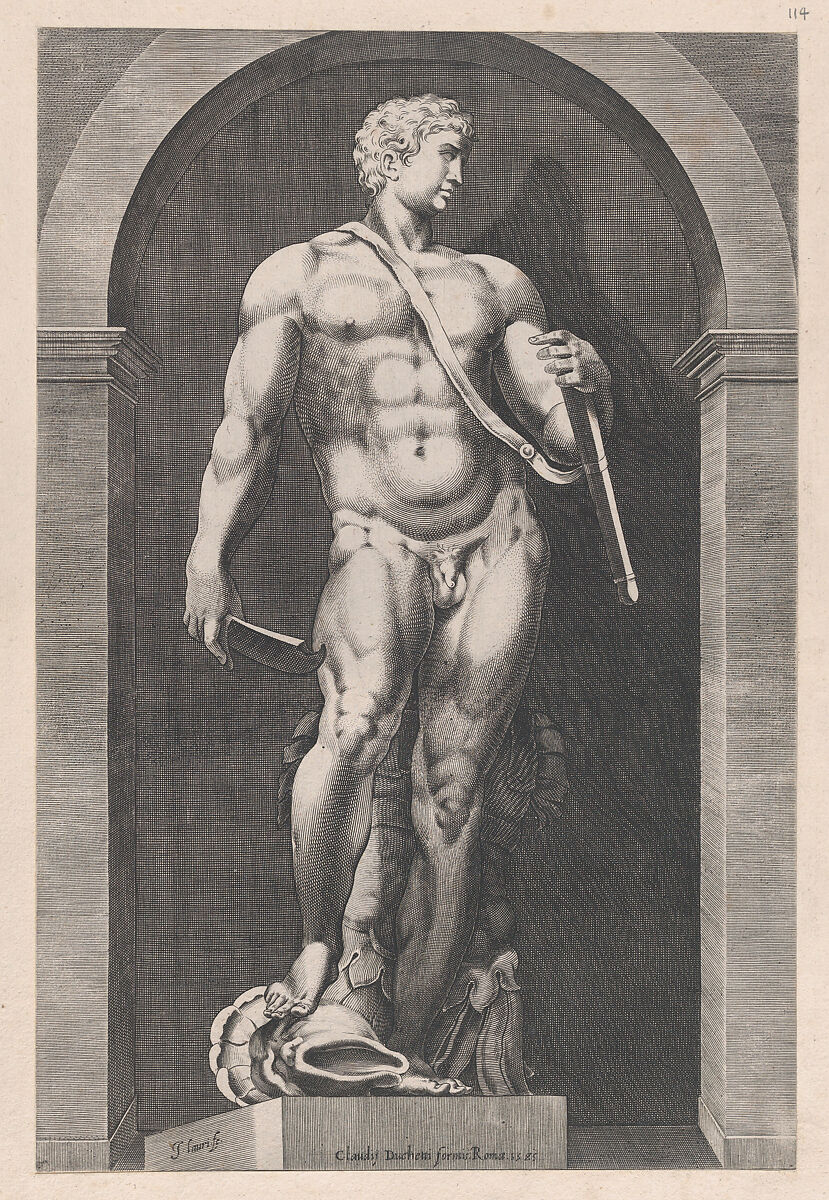 Perseus, from "Speculum Romanae Magnificentiae", Giacomo Lauri (1585–1612), Engraving 