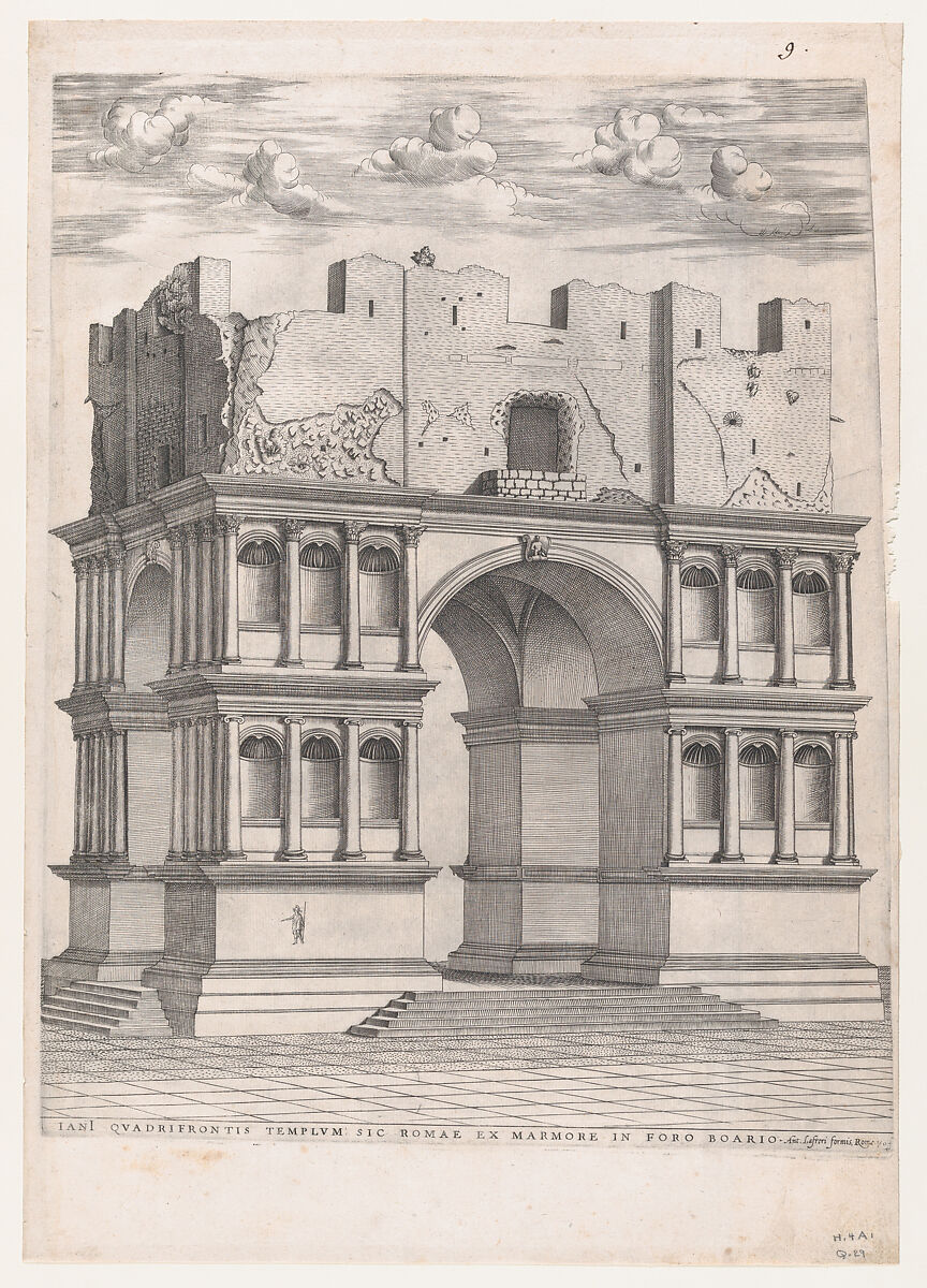 Temple of Janus, from "Speculum Romanae Magnificentiae", Anonymous, Engraving 