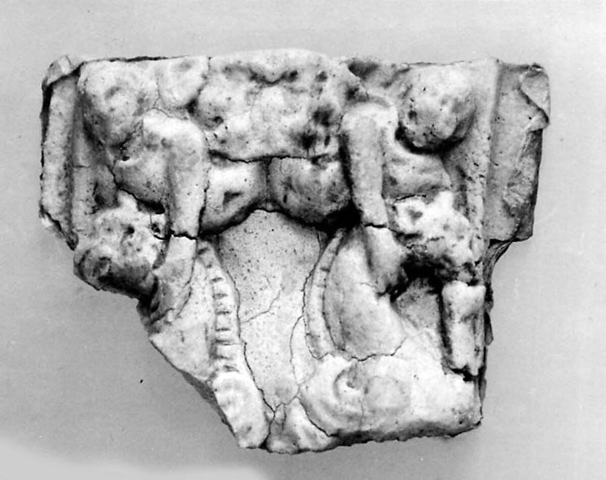 Fragment of a Relief, Stucco, Central Asia 