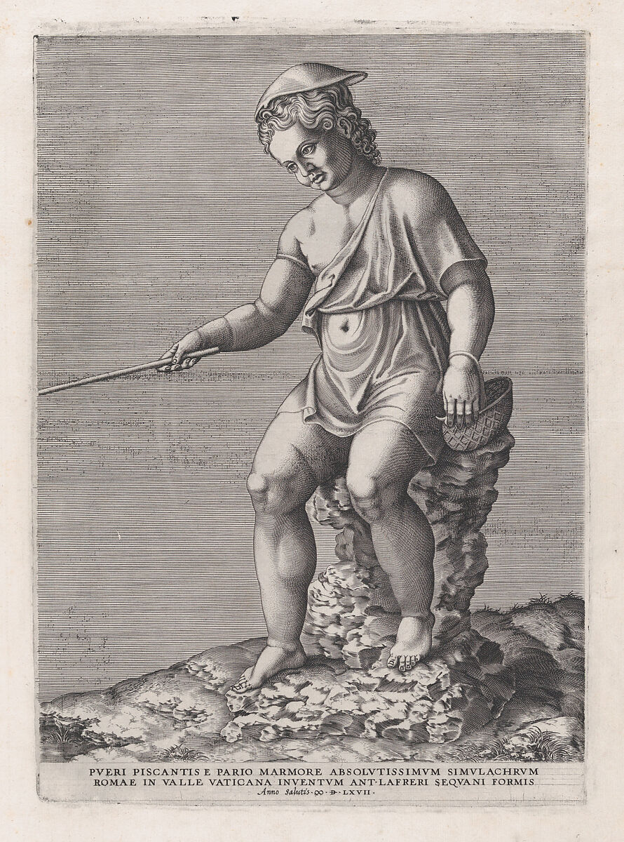 The Little Angler, from "Speculum Romanae Magnificentiae", Anonymous, Engraving 