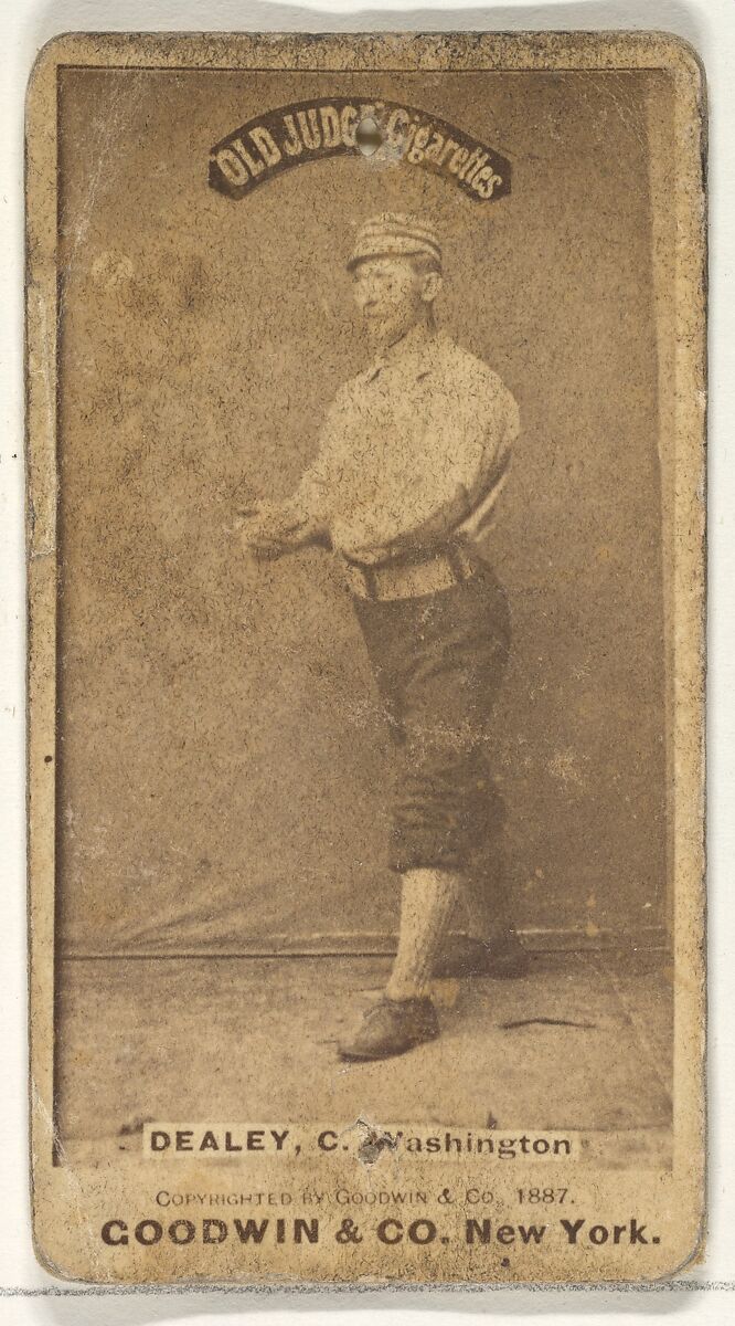 Patrick "Pat" E. Dealy, Catcher, Washington Nationals, from the Old Judge series (N172) for Old Judge Cigarettes, Issued by Goodwin &amp; Company, Albumen photograph 