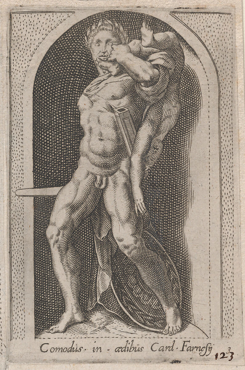 Comodus (Comodus in aedibus Card. Farnesij), from "Speculum Romanae Magnificentiae", Anonymous, Engraving 