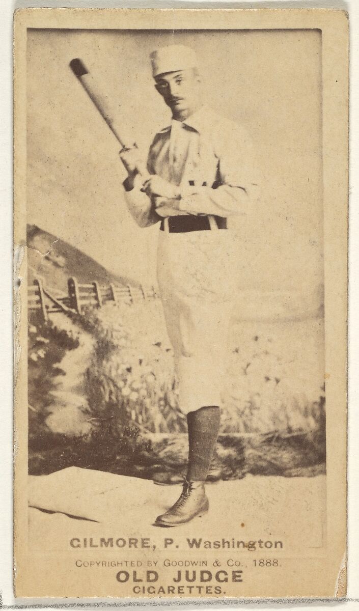 Frank T. Gilmore, Pitcher, Washington Nationals, from the Old Judge series (N172) for Old Judge Cigarettes, Issued by Goodwin &amp; Company, Albumen photograph 