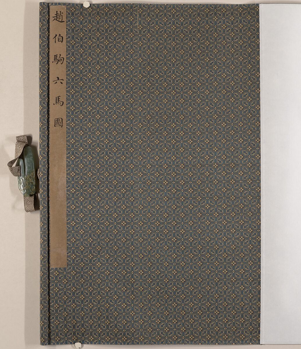 Six Horses, Unidentified artists (Chinese, 13th century [first half of scroll]; 14th century [second half of scroll]), Handscroll; ink and color on paper, China