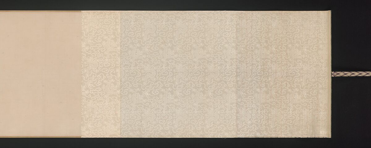 Pear Blossoms, Unidentified, Handscroll; ink and color on paper, China