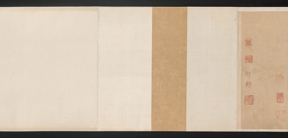 Ode on Returning Home, After Qian Xuan (Chinese, 1239–1301), Handscroll; ink, color, and gold on paper, China