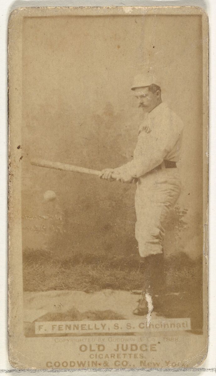 Francis John "Frank" Fennelly, Shortstop, Cincinnati, from the Old Judge series (N172) for Old Judge Cigarettes, Issued by Goodwin &amp; Company, Albumen photograph 