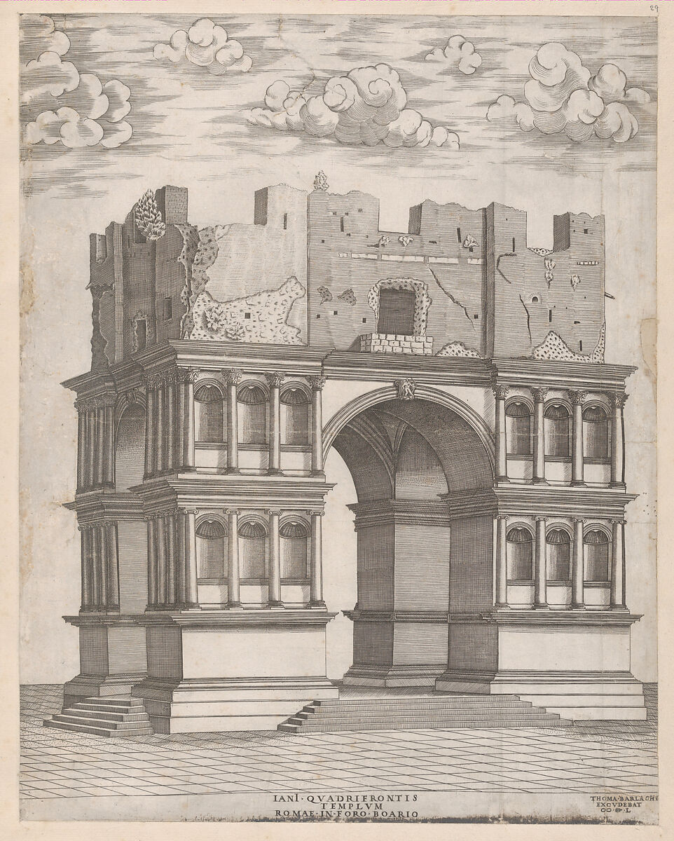 Temple of Janus, from "Speculum Romanae Magnificentiae", Anonymous, Engraving 