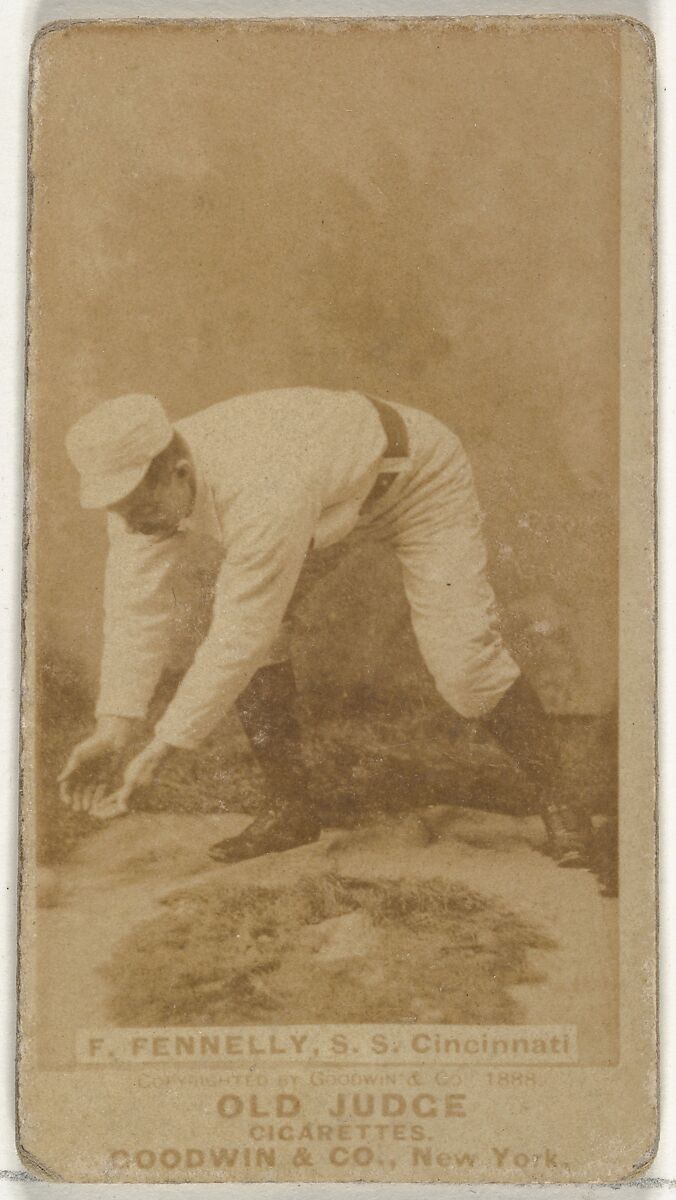 Francis John "Frank" Fennelly, Shortstop, Cincinnati, from the Old Judge series (N172) for Old Judge Cigarettes, Issued by Goodwin &amp; Company, Albumen photograph 