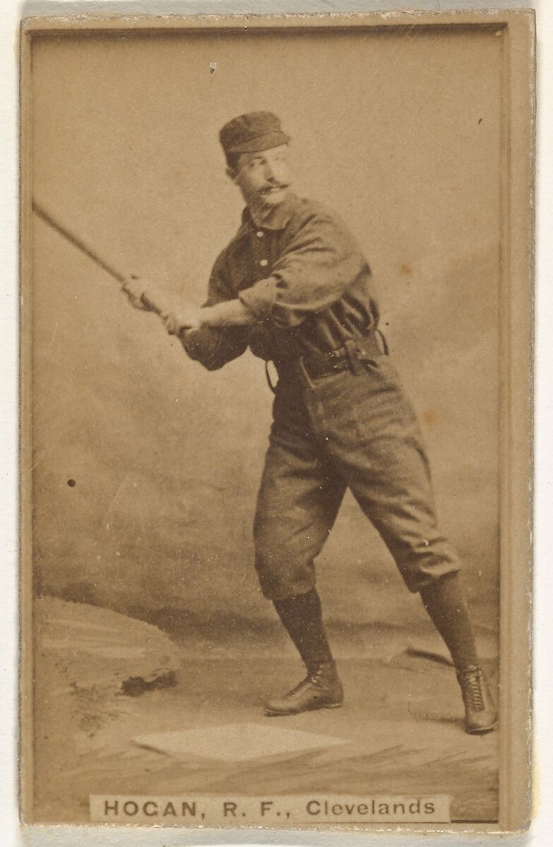 Mortimer Edward Hogan, Right Field, Cleveland, from the Old Judge series (N172) for Old Judge Cigarettes, Issued by Goodwin &amp; Company, Albumen photograph 