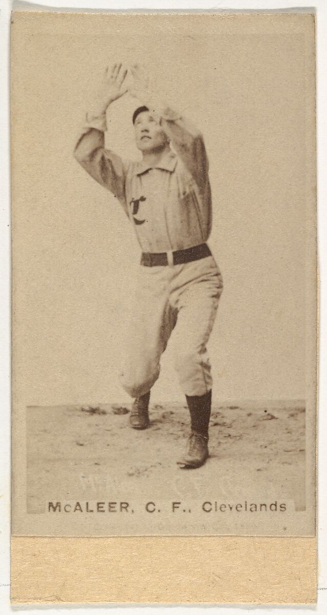 Jimmy "Loafer" McAleer, Center Field, Cleveland, from the Old Judge series (N172) for Old Judge Cigarettes, Issued by Goodwin &amp; Company, Albumen photograph 