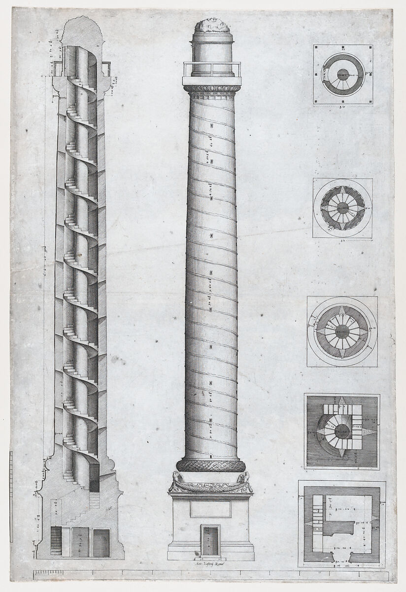 Trajan's Column, Anonymous, Engraving 
