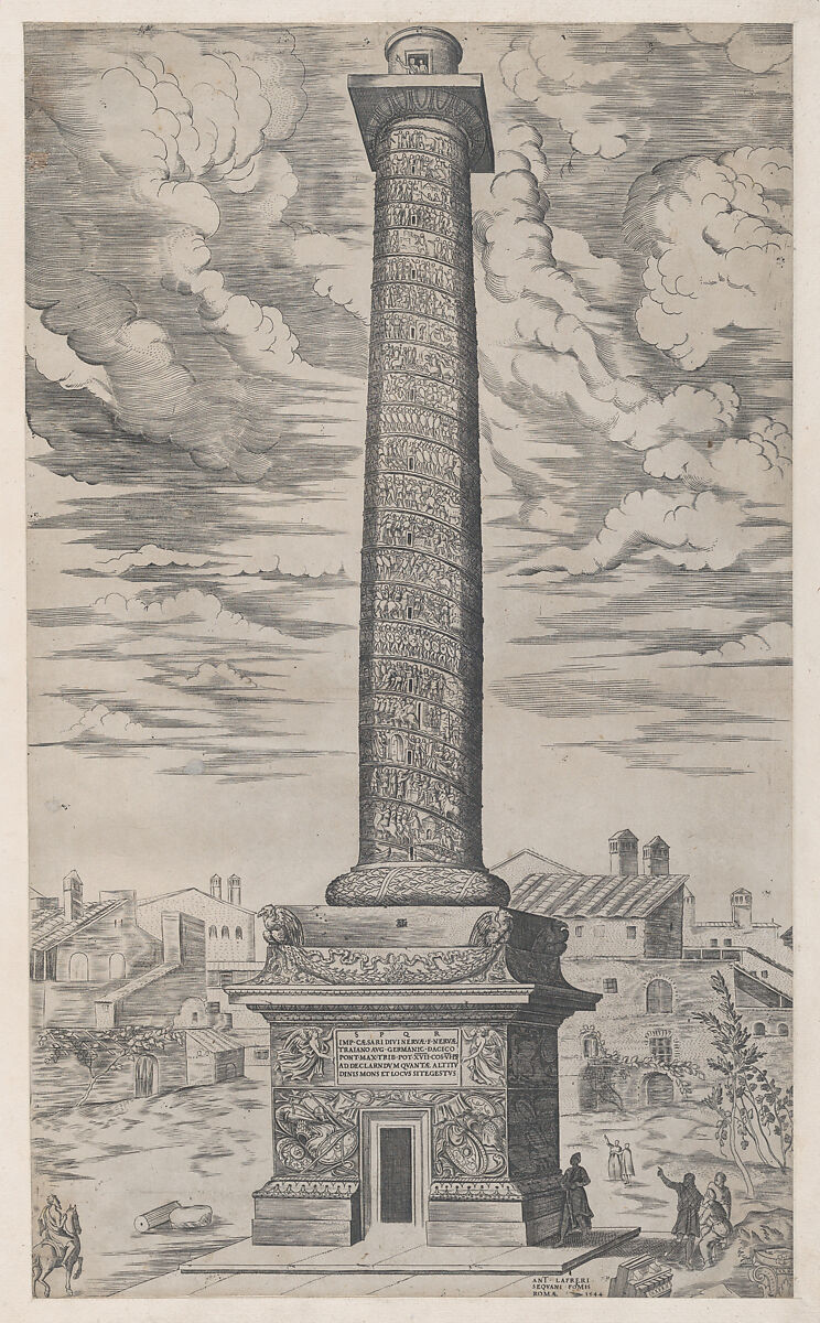 Column of Trajan, from "Speculum Romanae Magnificentiae", Anonymous, Engraving 