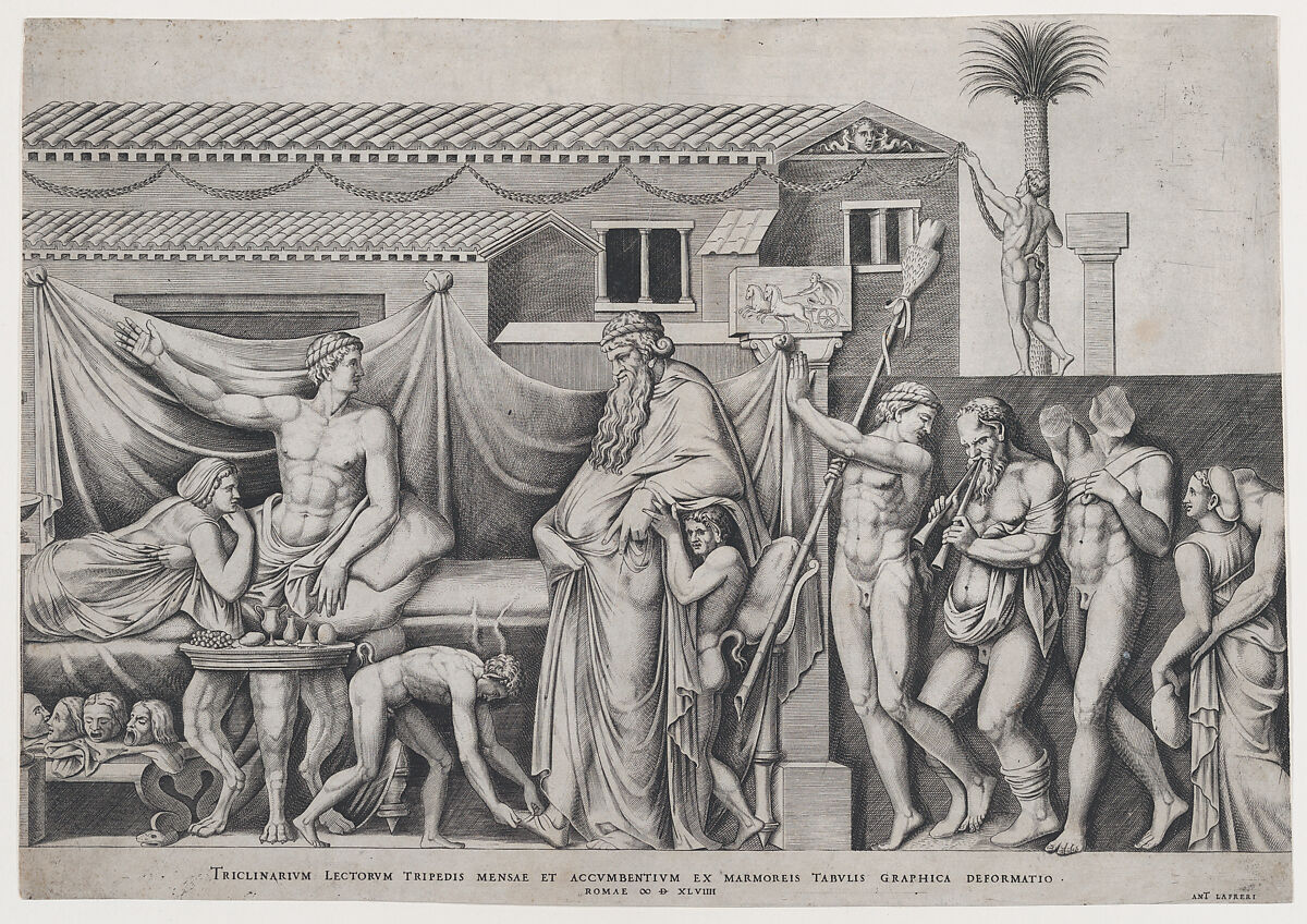 Festival of Dionysius, Anonymous, Italian, 16th century, Engraving 