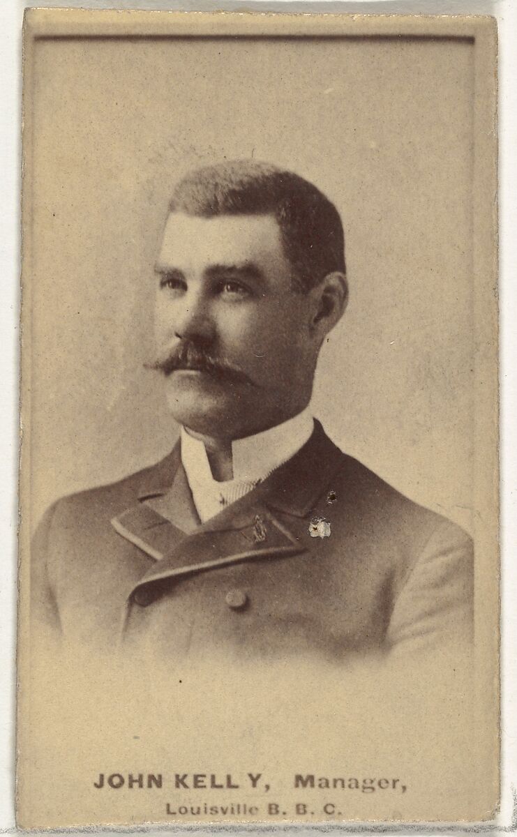 John O. "Kick" Kelly, Manager, Louisville Colonels, from the Old Judge series (N172) for Old Judge Cigarettes, Issued by Goodwin &amp; Company, Albumen photograph 