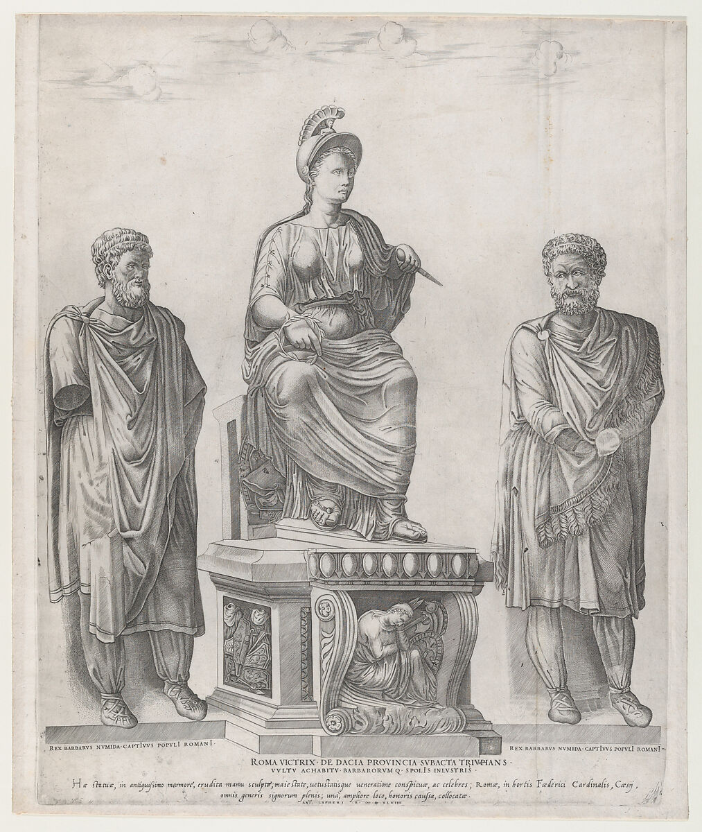 Roma Victrix, from "Speculum Romanae Magnificentiae", Nicolas Beatrizet (French, Lunéville 1515–ca. 1566 Rome (?)), Engraving 