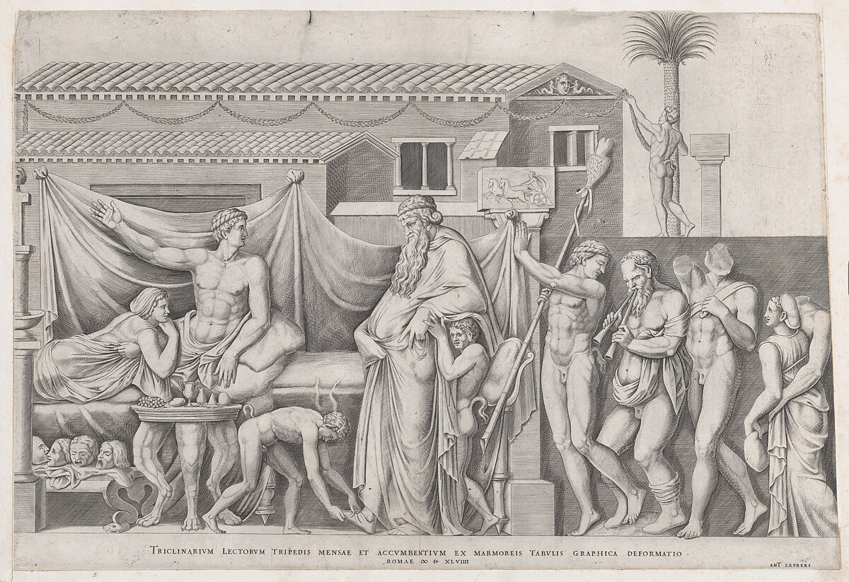 Festival of Dionysius, from "Speculum Romanae Magnificentiae", Anonymous, Engraving 
