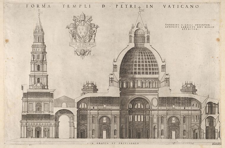 Design for the Basilica of St. Peter's in the Vatican, from 