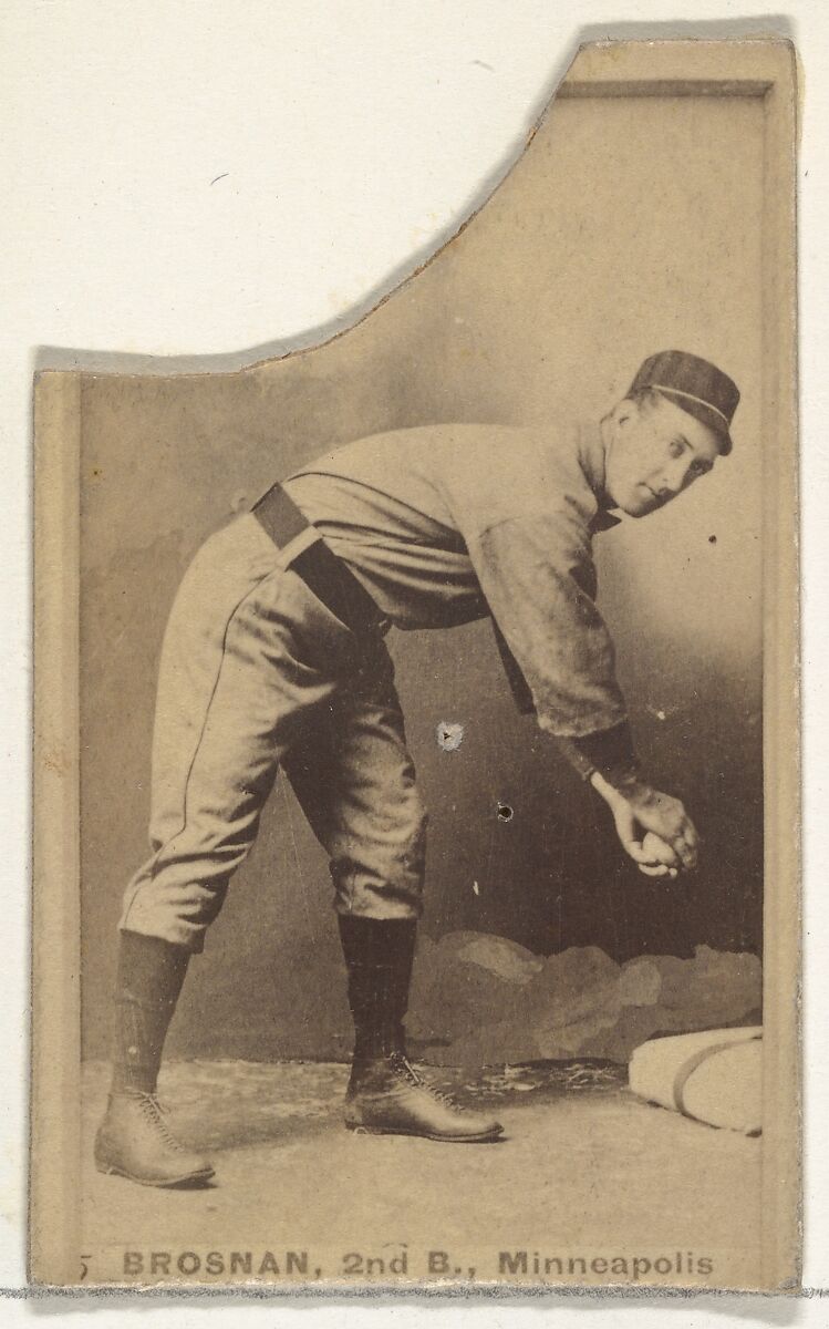 Timothy J. Brosnan, 2nd Base, Minneapolis, from the Old Judge series (N172) for Old Judge Cigarettes, Issued by Goodwin &amp; Company, Albumen photograph 