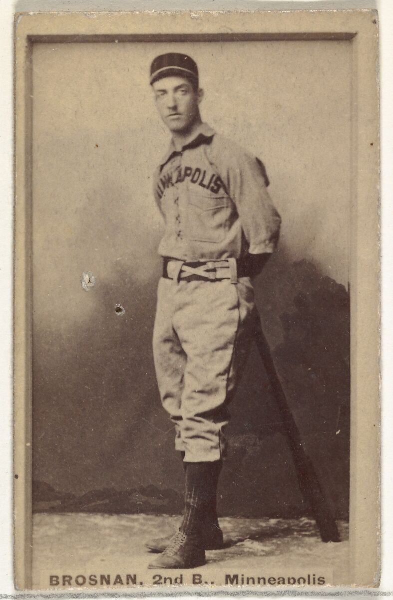 Timothy J. Brosnan, 2nd Base, Minneapolis, from the Old Judge series (N172) for Old Judge Cigarettes, Issued by Goodwin &amp; Company, Albumen photograph 