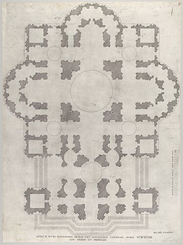 Plan of St. Peter's, from 