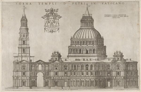 Design for the Basilica of St. Peter's in the Vatican, from 