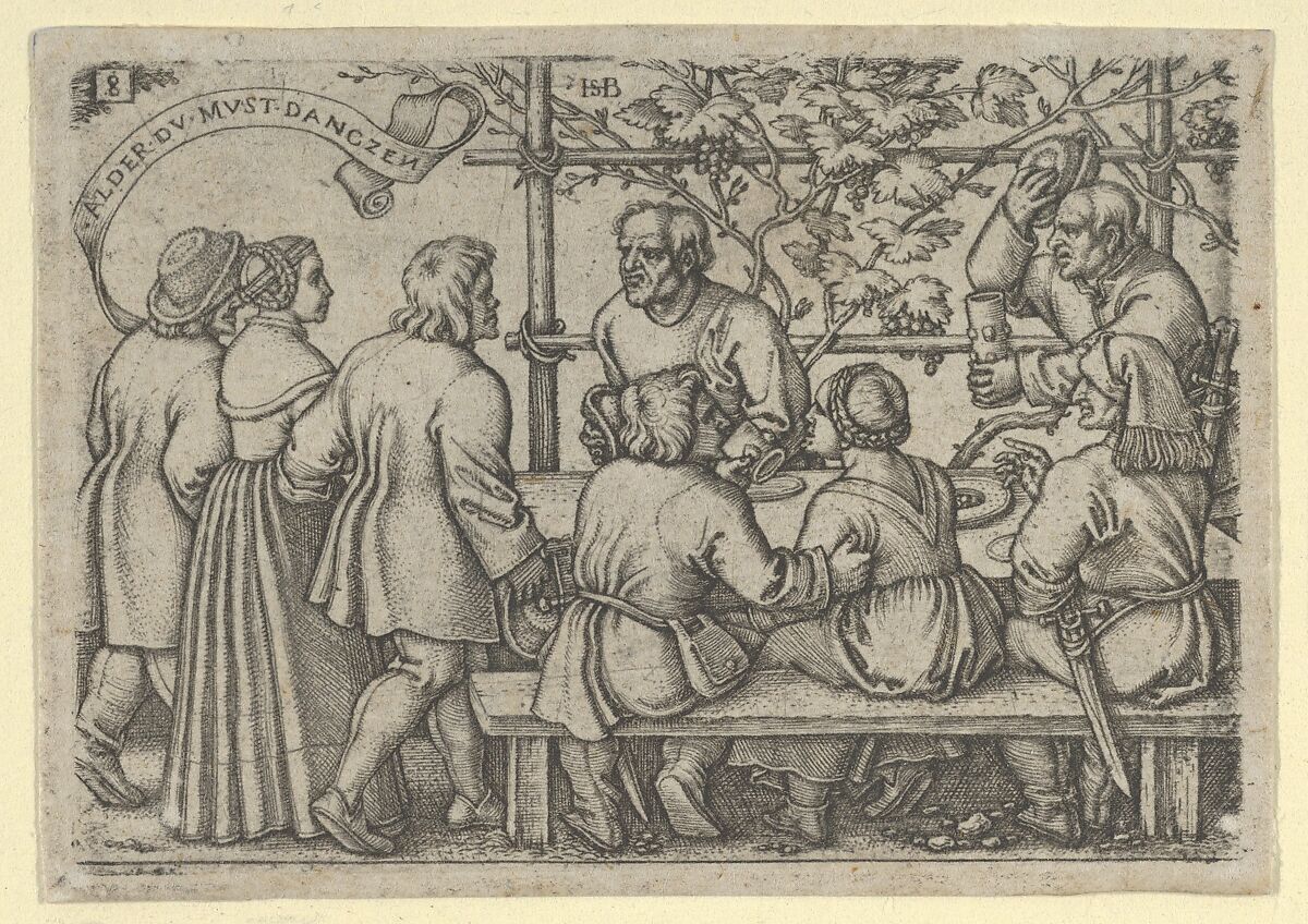 Peasants' Feast from The Peasants' Feast or the Twelve Months, Sebald Beham (German, Nuremberg 1500–1550 Frankfurt), Engraving; third state of three (Pauli) 