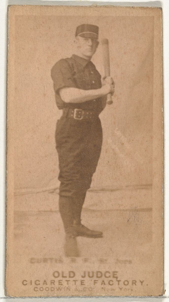 Ervin Duane "Jim" Curtiss, Right Field, St. Joseph Clay Eaters, from the Old Judge series (N172) for Old Judge Cigarettes, Issued by Goodwin &amp; Company, Albumen photograph 