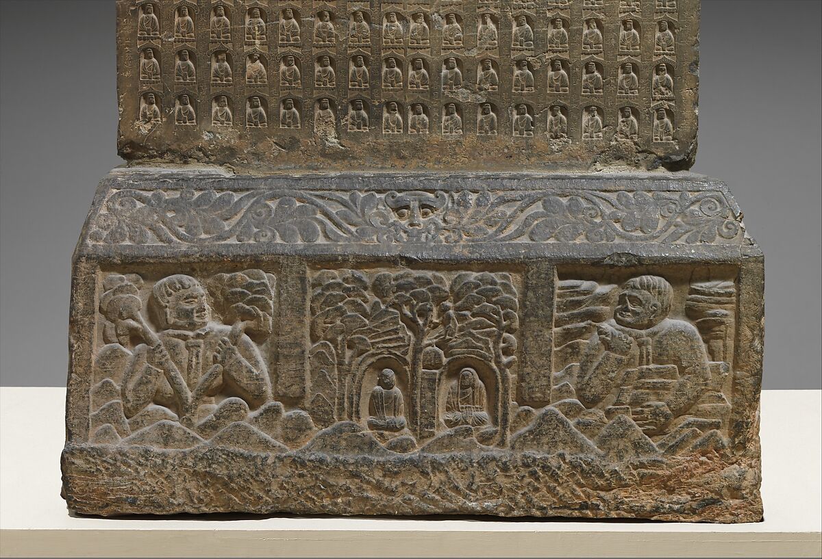 Stele Commissioned by Helian Ziyue (赫蓮子悅) and a Devotional Society of Five Hundred Individuals, Limestone, China