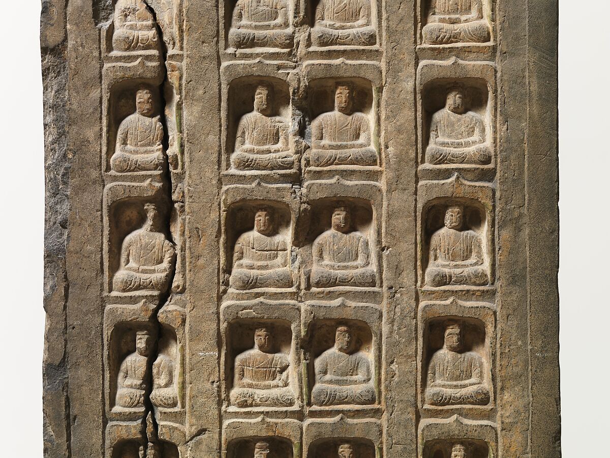 Stele Commissioned by Helian Ziyue (赫蓮子悅) and a Devotional Society of Five Hundred Individuals, Limestone, China