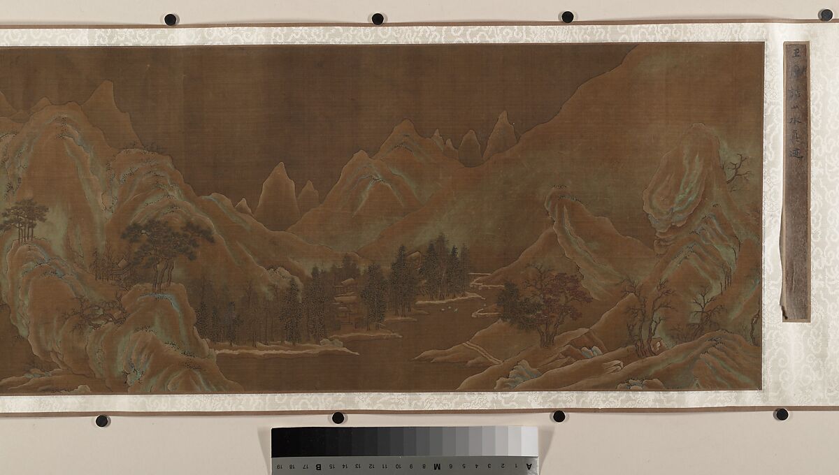 Landscape, Unidentified artist, Handscroll; ink and color on silk, China