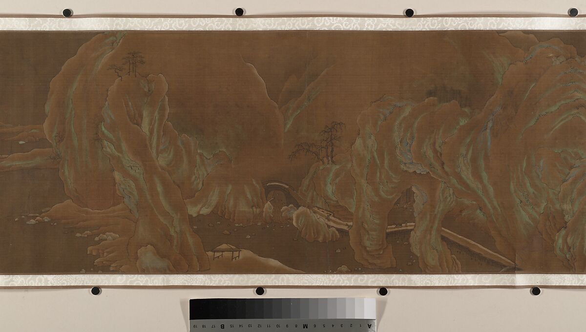 Landscape, Unidentified artist, Handscroll; ink and color on silk, China