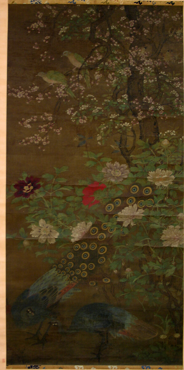 Birds and Flowers, Unidentified artist, Hanging scroll, China 