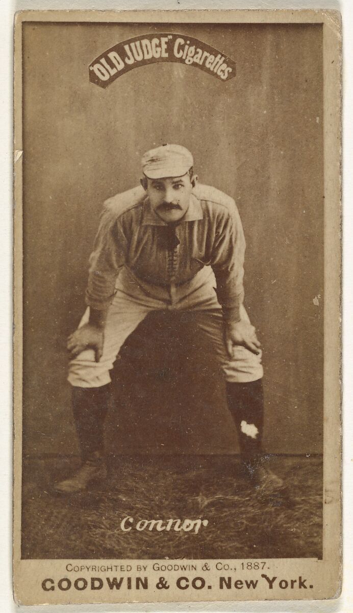 Roger Connor, New York Giants/Gothams, from the Old Judge series (N172) for Old Judge Cigarettes, Issued by Goodwin &amp; Company, Albumen photograph 