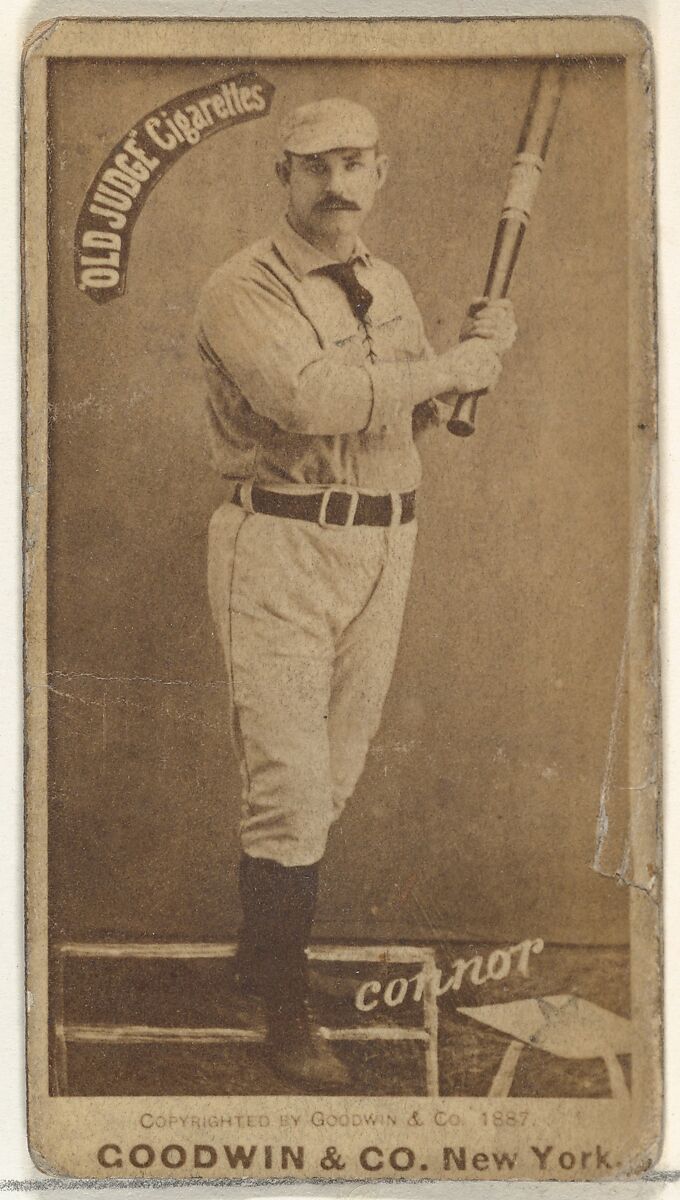 Roger Connor, New York Giants/Gothams, from the Old Judge series (N172) for Old Judge Cigarettes, Issued by Goodwin &amp; Company, Albumen photograph 