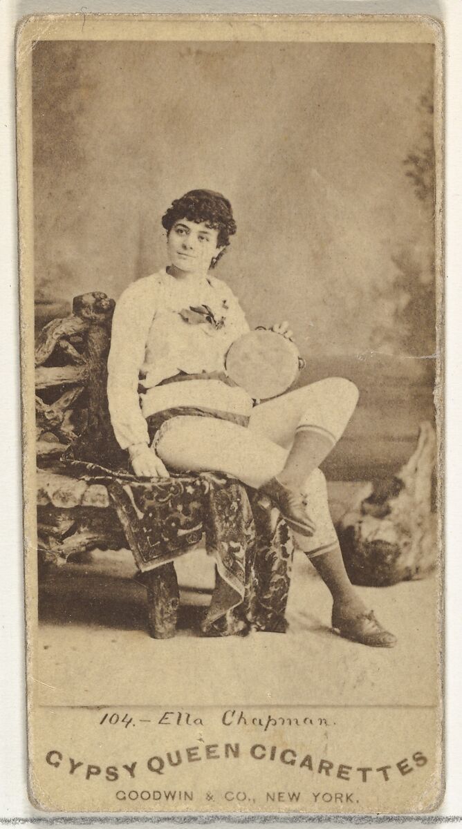Ella Chapman, from the Actors and Actresses series (N171) for Gypsy Queen Cigarettes, Issued by Goodwin &amp; Company, Albumen photograph 