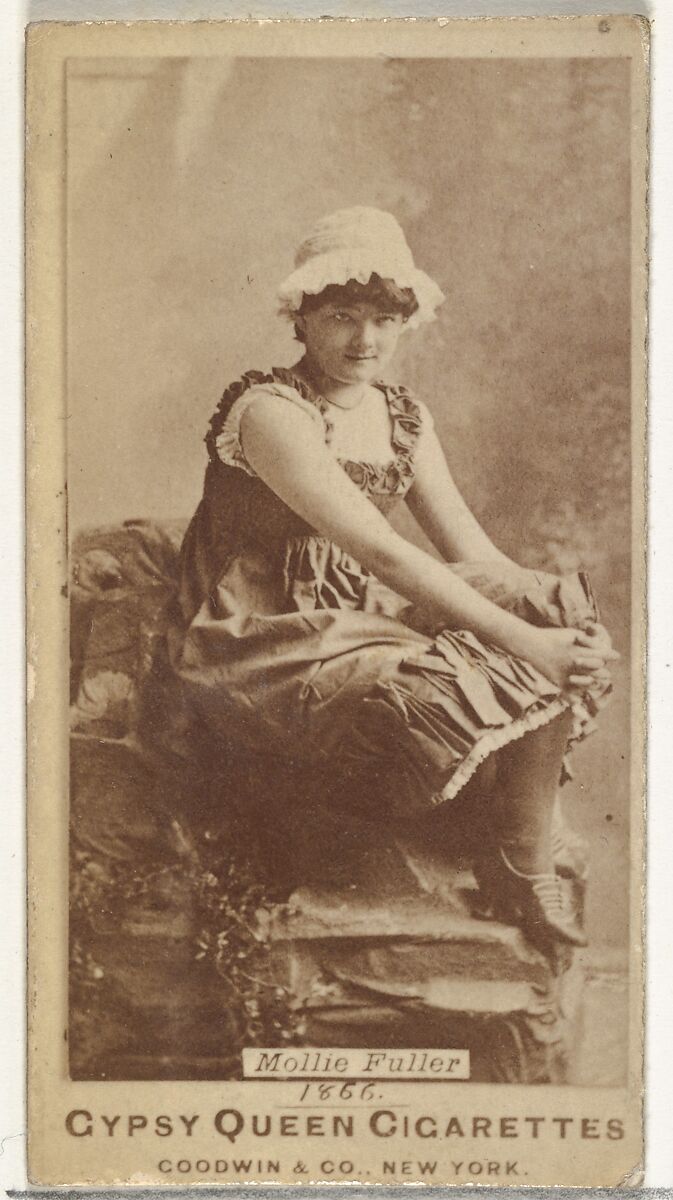 Mollie Fuller, from the Actors and Actresses series (N171) for Gypsy Queen Cigarettes, Issued by Goodwin &amp; Company, Albumen photograph 