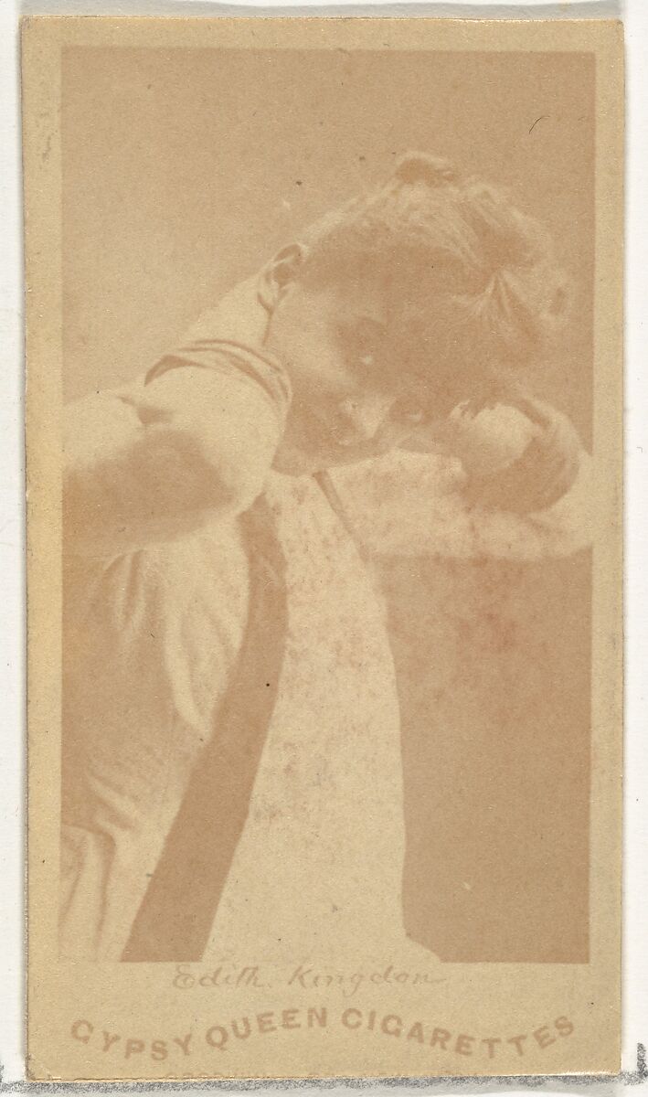Edith Kingdon, from the Actors and Actresses series (N171) for Gypsy Queen Cigarettes, Issued by Goodwin &amp; Company, Albumen photograph 