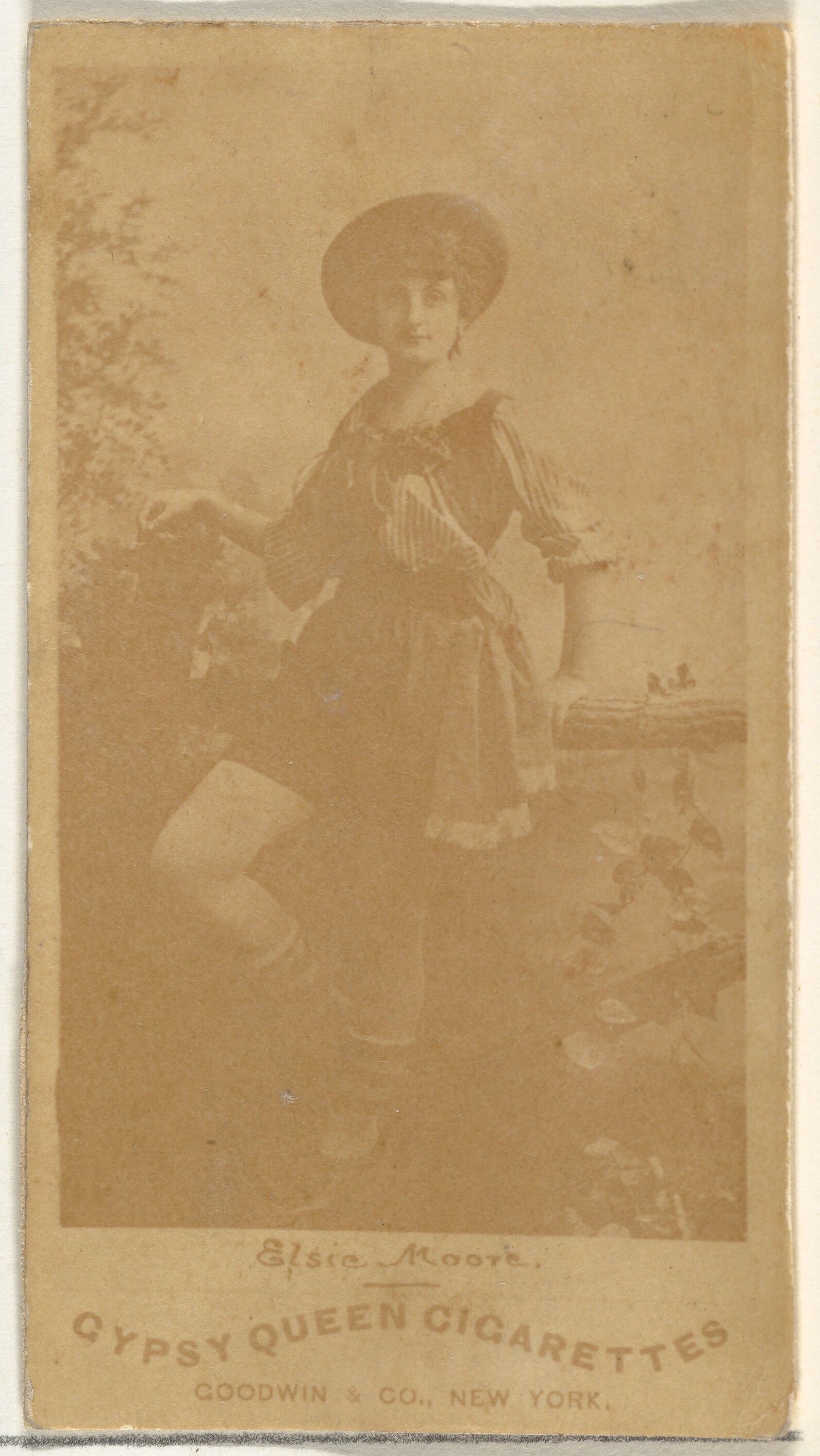 Elsie Moore, from the Actors and Actresses series (N171) for Gypsy Queen Cigarettes, Issued by Goodwin &amp; Company, Albumen photograph 