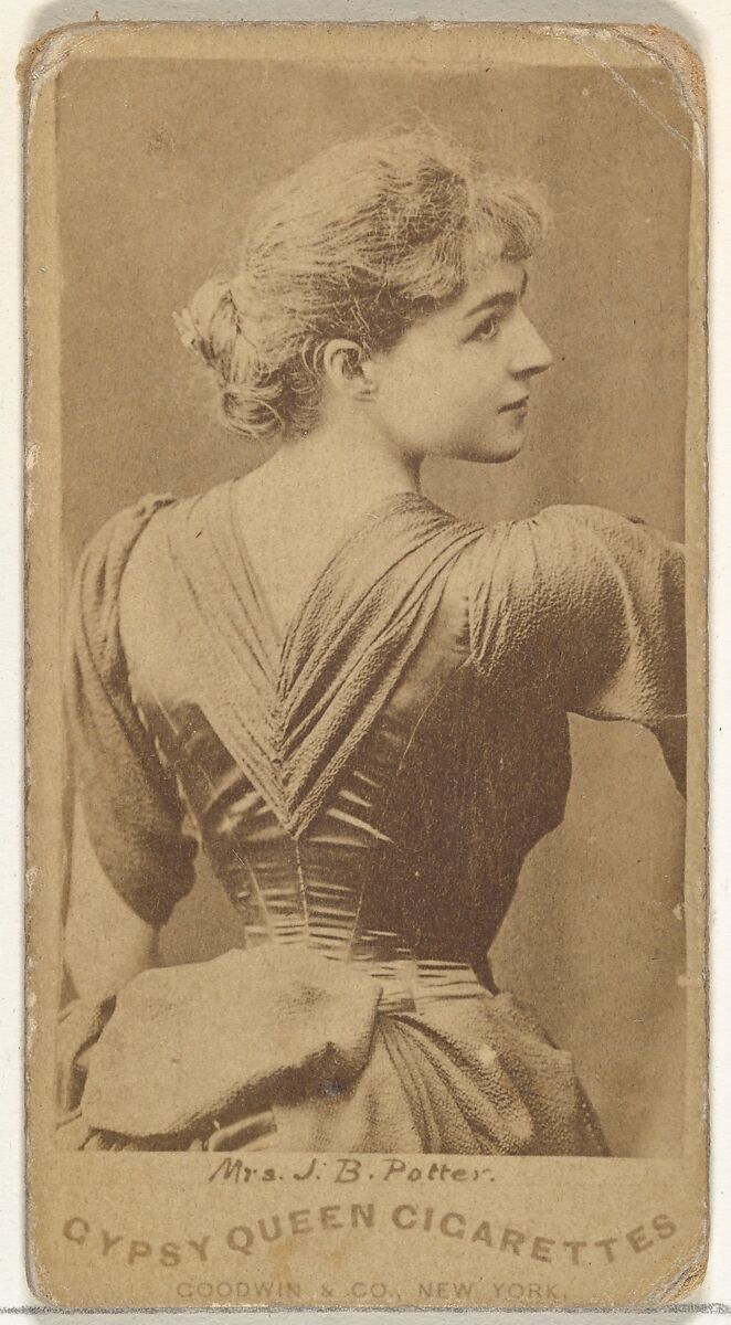 Mrs. James Brown Potter, from the Actors and Actresses series (N171) for Gypsy Queen Cigarettes, Issued by Goodwin &amp; Company, Albumen photograph 