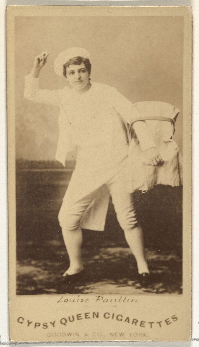 Louise Paullin, from the Actors and Actresses series (N171) for Gypsy Queen Cigarettes, Issued by Goodwin &amp; Company, Albumen photograph 
