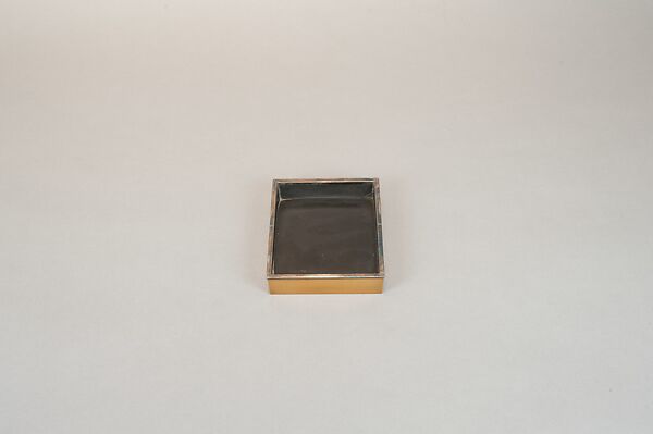 Writing Box (Suzuribako) and Writing Table (Bundai) with Pines at Takasago and Sumiyoshi, Yukio Yukio II (Japanese, 1860–1929), Lacquered wood with gold, silver takamaki-e, hiramaki-e, cut-out gold foil on nashiji ground, silver inlay, silver fittings, Japan