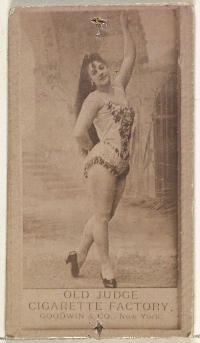 From the Actors and Actresses series (N171) for Old Judge Cigarettes, Issued by Goodwin &amp; Company, Albumen photograph 
