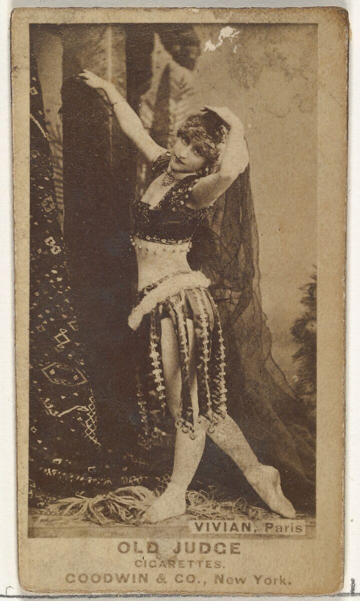 Mlle. Vivian, Paris, from the Actors and Actresses series (N171) for Old Judge Cigarettes, Issued by Goodwin &amp; Company, Albumen photograph 