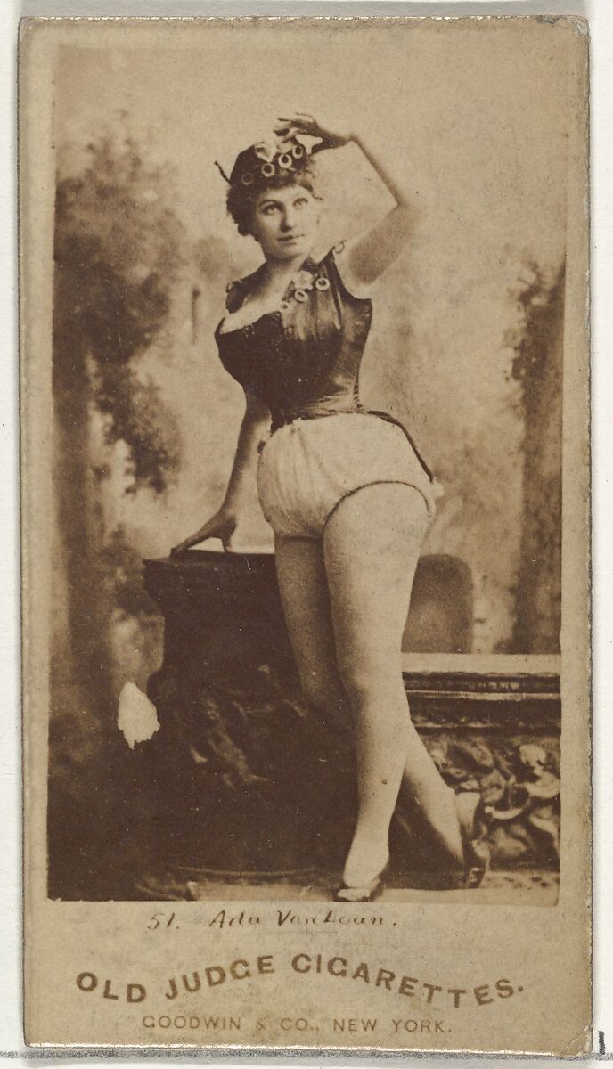 Ada Van Loan, from the Actors and Actresses series (N171) for Old Judge Cigarettes, Issued by Goodwin &amp; Company, Albumen photograph 