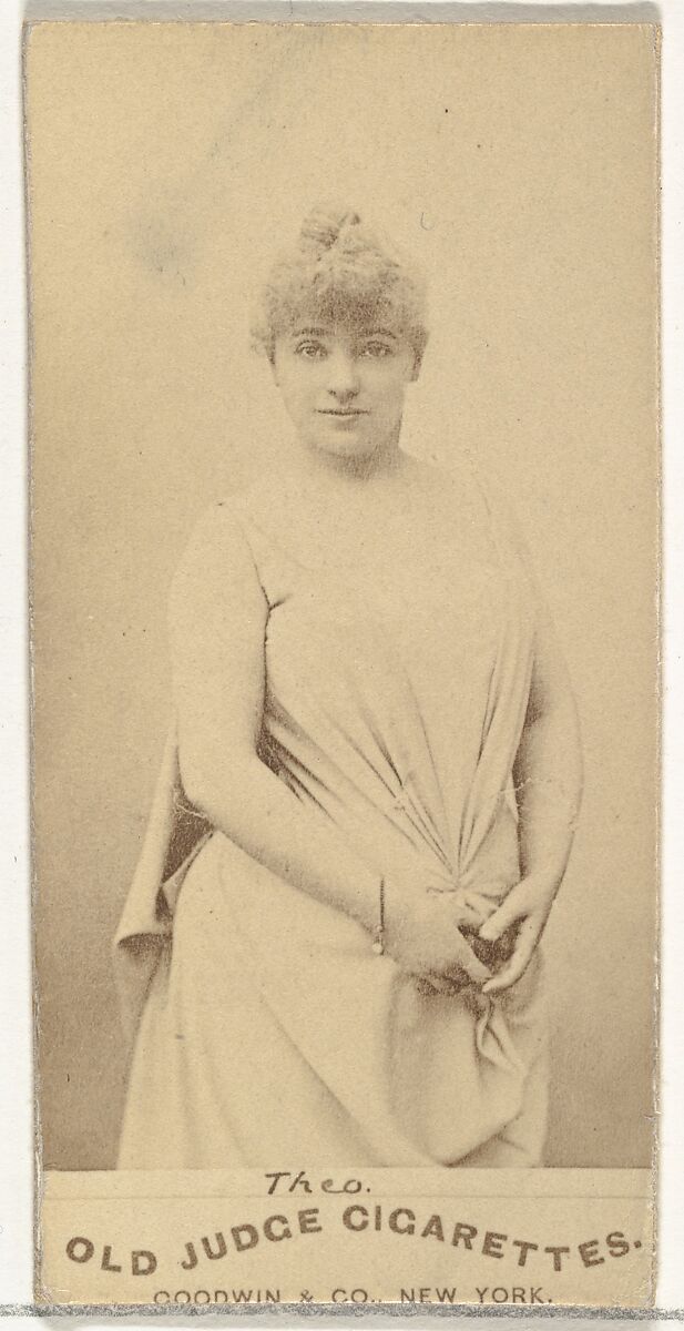 Mlle. Theo, Paris, from the Actors and Actresses series (N171) for Old Judge Cigarettes, Issued by Goodwin &amp; Company, Albumen photograph