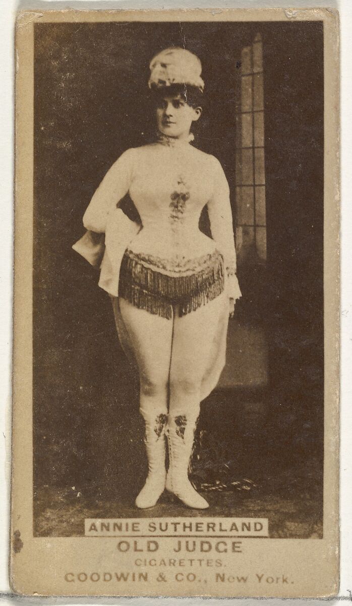 Annie Sutherland, from the Actors and Actresses series (N171) for Old Judge Cigarettes, Issued by Goodwin &amp; Company, Albumen photograph 