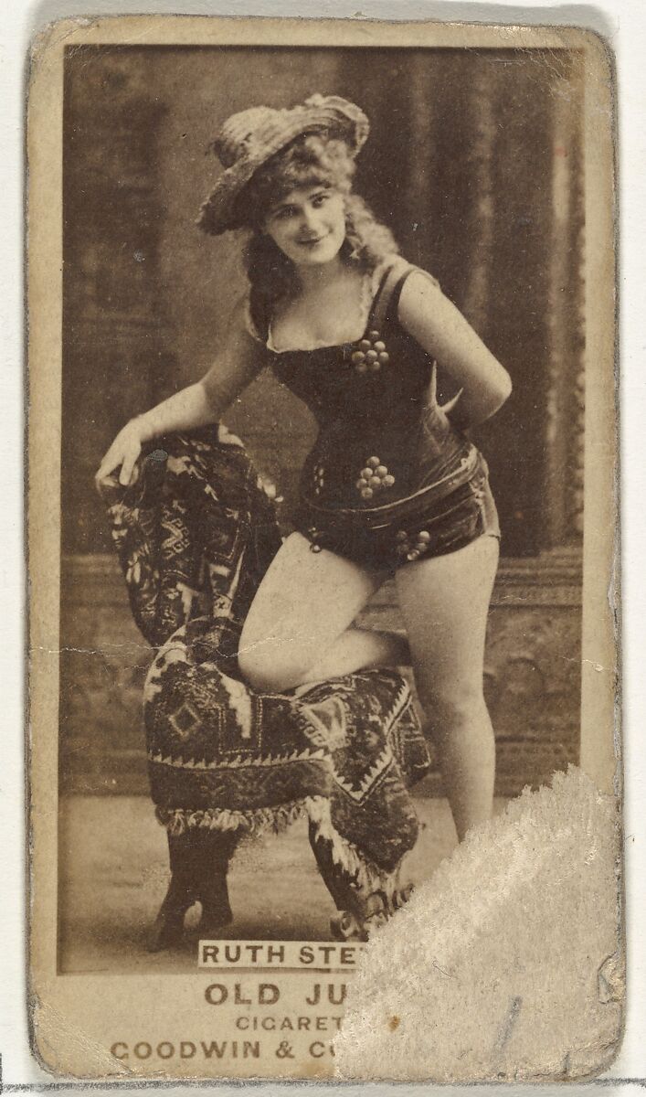 From the Actors and Actresses series (N171) for Old Judge Cigarettes, Issued by Goodwin &amp; Company, Albumen photograph 